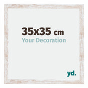 Catania MDF Bilderrahmen 35x35cm White Wash Messe | Yourdecoration.at