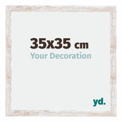 Catania MDF Bilderrahmen 35x35cm White Wash Messe | Yourdecoration.at