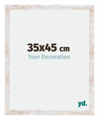 Catania MDF Bilderrahmen 35x45cm White Wash Messe | Yourdecoration.at