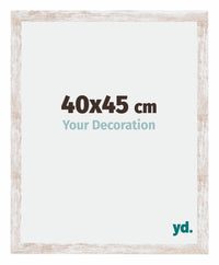 Catania MDF Bilderrahmen 40x45cm White Wash Messe | Yourdecoration.at