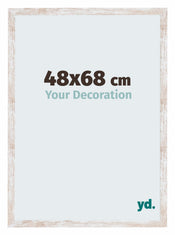 Catania MDF Bilderrahmen 48x68cm White Wash Vorne Messe | Yourdecoration.at