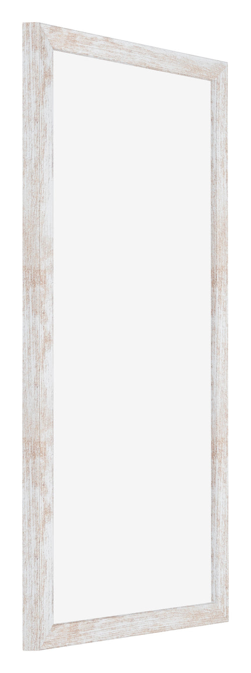 Catania MDF Bilderrahmen 50x100cm White Wash Vorne Schrag | Yourdecoration.at