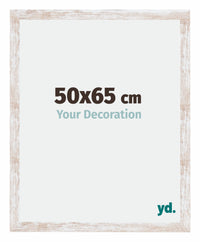 Catania MDF Bilderrahmen 50x65cm White Wash Messe | Yourdecoration.at