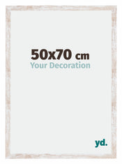 Catania MDF Bilderrahmen 50x70cm White Wash Messe | Yourdecoration.at