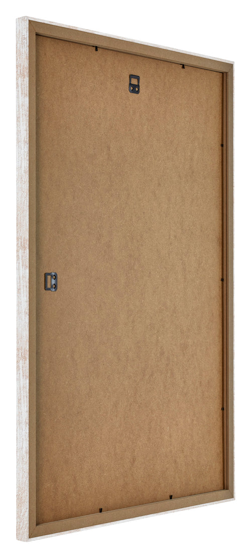 Catania MDF Bilderrahmen 50x70cm White Wash Ruckseite Schrag | Yourdecoration.at
