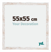 Catania MDF Bilderrahmen 55x55cm White Wash Messe | Yourdecoration.at