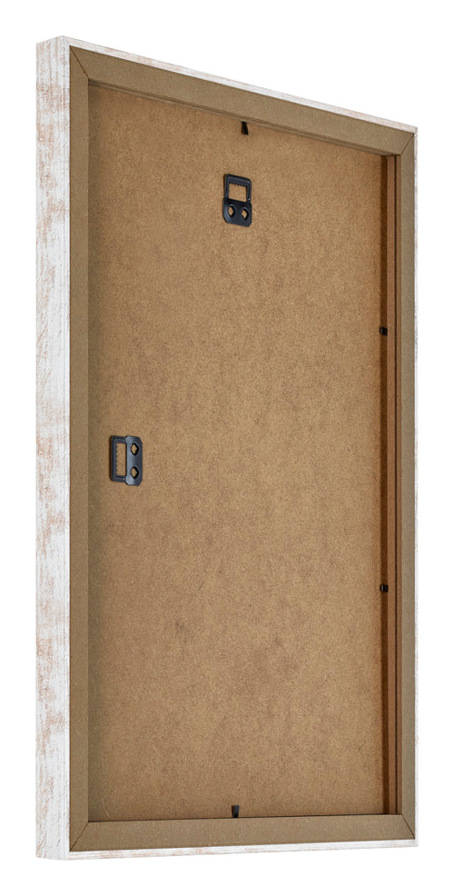 Catania MDF Bilderrahmen 75x100cm White Wash Ruckseite Schrag | Yourdecoration.at