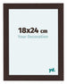 Como MDF Bilderrahmen 18x24cm Eiche Dunkel Vorne Messe | Yourdecoration.at