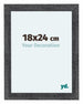 Como MDF Bilderrahmen 18x24cm Grau Gewischt Vorne Messe | Yourdecoration.at
