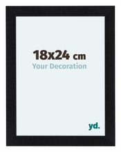 Como MDF Bilderrahmen 18x24cm Schwarz Matt Vorne Messe | Yourdecoration.at