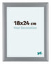 Como MDF Bilderrahmen 18x24cm Silber Matt Vorne Messe | Yourdecoration.at