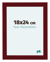 Como MDF Bilderrahmen 18x24cm Weinrot Gewischt Vorne Messe | Yourdecoration.at
