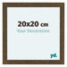 Como MDF Bilderrahmen 20x20cm Gold Antik Vorne Messe | Yourdecoration.at