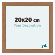 Como MDF Bilderrahmen 20x20cm Nussbaum Hell Vorne Messe | Yourdecoration.at