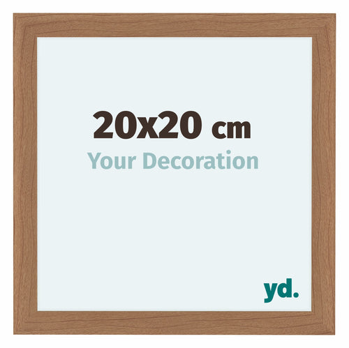 Como MDF Bilderrahmen 20x20cm Nussbaum Hell Vorne Messe | Yourdecoration.at