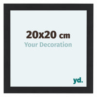 Como MDF Bilderrahmen 20x20cm Schwarz Gemasert Vorne Messe | Yourdecoration.at