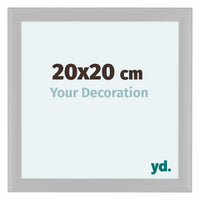 Como MDF Bilderrahmen 20x20cm Weiss Gemasert Vorne Messe | Yourdecoration.at