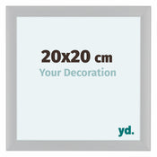 Como MDF Bilderrahmen 20x20cm Weiss Hochglanz Vorne Messe | Yourdecoration.at