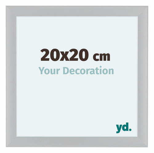 Como MDF Bilderrahmen 20x20cm Weiss Hochglanz Vorne Messe | Yourdecoration.at