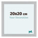 Como MDF Bilderrahmen 20x20cm Weiss Hochglanz Vorne Messe | Yourdecoration.at