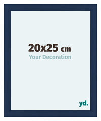 Como MDF Bilderrahmen 20x25cm Dunkelblau Gewischt Vorne Messe | Yourdecoration.at