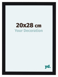 Como MDF Bilderrahmen 20x28cm Schwarz Hochglanz Vorne Messe | Yourdecoration.at