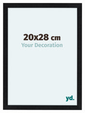 Como MDF Bilderrahmen 20x28cm Schwarz Matt Vorne Messe | Yourdecoration.at