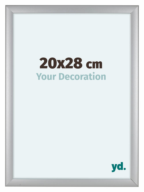 Como MDF Bilderrahmen 20x28cm Silber Matt Vorne Messe | Yourdecoration.at