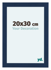 Como MDF Bilderrahmen 20x30cm Dunkelblau Gewischt Vorne Messe | Yourdecoration.at