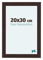 Como MDF Bilderrahmen 20x30cm Eiche Dunkel Vorne Messe | Yourdecoration.at