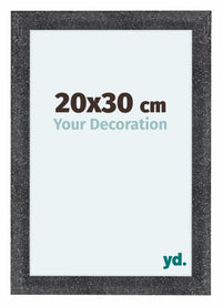 Como MDF Bilderrahmen 20x30cm Grau Gewischt Vorne Messe | Yourdecoration.at
