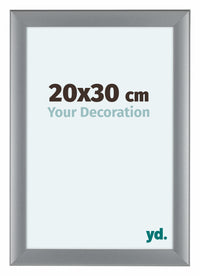 Como MDF Bilderrahmen 20x30cm Silber Matt Vorne Messe | Yourdecoration.at