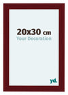 Como MDF Bilderrahmen 20x30cm Weinrot Gewischt Vorne Messe | Yourdecoration.at