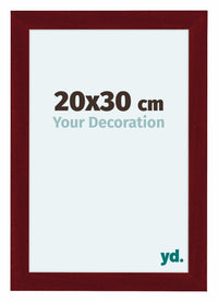 Como MDF Bilderrahmen 20x30cm Weinrot Gewischt Vorne Messe | Yourdecoration.at
