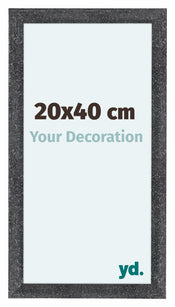 Como MDF Bilderrahmen 20x40cm Grau Gewischt Vorne Messe | Yourdecoration.at