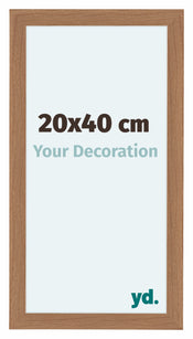 Como MDF Bilderrahmen 20x40cm Nussbaum Hell Vorne Messe | Yourdecoration.at