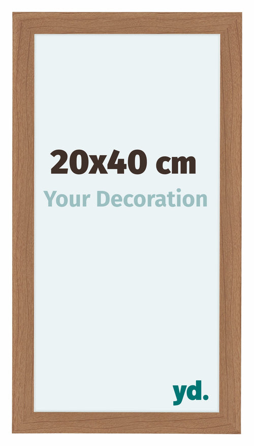 Como MDF Bilderrahmen 20x40cm Nussbaum Hell Vorne Messe | Yourdecoration.at