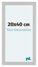 Como MDF Bilderrahmen 20x40cm Weiss Hochglanz Vorne Messe | Yourdecoration.at