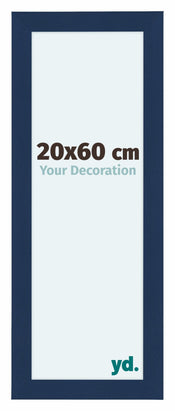 Como MDF Bilderrahmen 20x60cm Dunkelblau Gewischt Vorne Messe | Yourdecoration.at