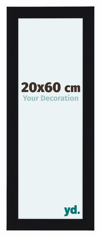 Como MDF Bilderrahmen 20x60cm Schwarz Hochglanz Vorne Messe | Yourdecoration.at