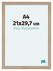 Como MDF Bilderrahmen 21x29 7cm A4 Eiche Hell Vorne Messe | Yourdecoration.at