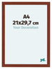 Como MDF Bilderrahmen 21x29 7cm A4 Kirschbaum Vorne Messe | Yourdecoration.at
