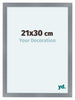 Como MDF Bilderrahmen 21x30cm Aluminium Geburstet Vorne Messe | Yourdecoration.at