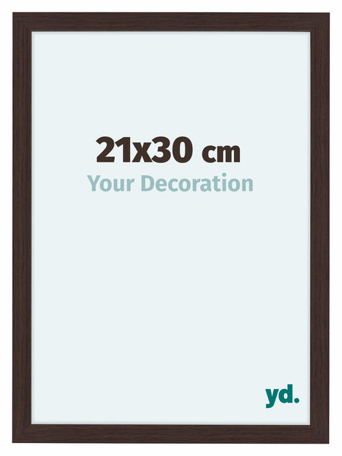 Como MDF Bilderrahmen 21x30cm Eiche Dunkel Vorne Messe | Yourdecoration.at