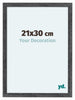 Como MDF Bilderrahmen 21x30cm Grau Gewischt Vorne Messe | Yourdecoration.at