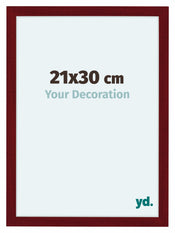 Como MDF Bilderrahmen 21x30cm Weinrot Gewischt Vorne Messe | Yourdecoration.at