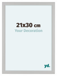 Como MDF Bilderrahmen 21x30cm Weiss Gemasert Vorne Messe | Yourdecoration.at