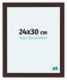 Como MDF Bilderrahmen 24x30cm Eiche Dunkel Vorne Messe | Yourdecoration.at
