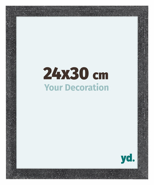 Como MDF Bilderrahmen 24x30cm Grau Gewischt Vorne Messe | Yourdecoration.at