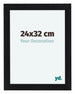 Como MDF Bilderrahmen 24x32cm Schwarz Matt Vorne Vorne | Yourdecoration.at